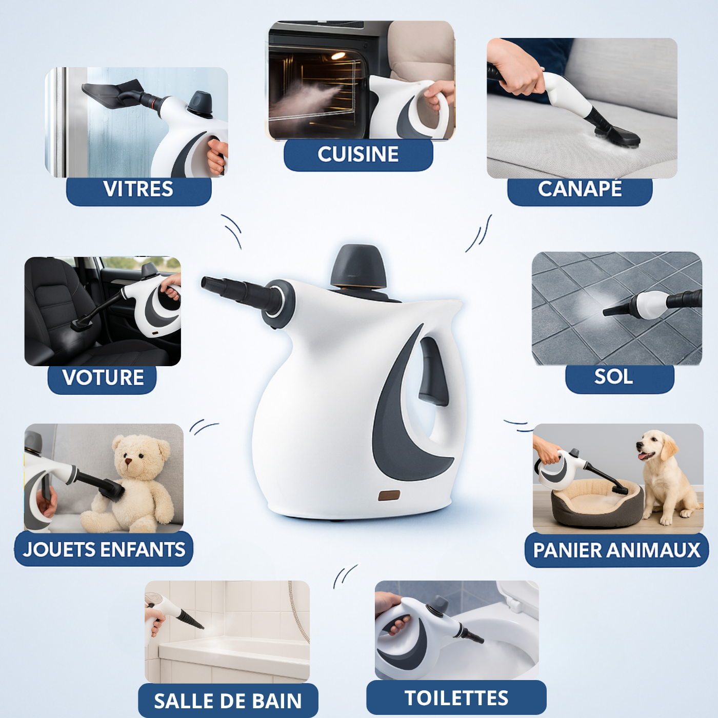 Steameo - Nettoyeur à vapeur sans produits chimiques