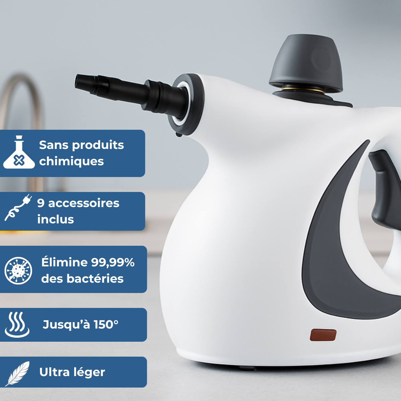 Steameo - Nettoyeur à vapeur sans produits chimiques